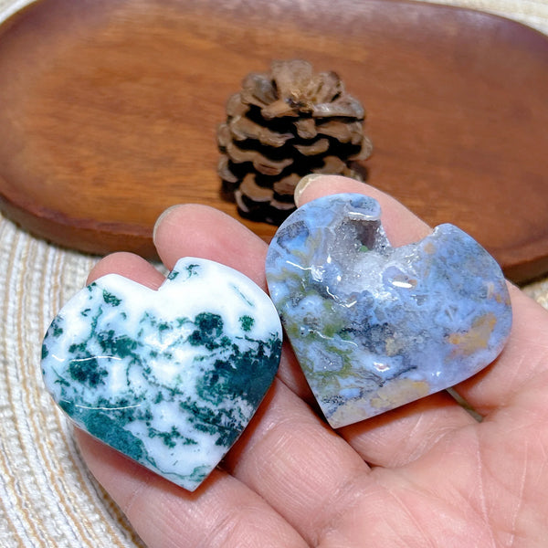 Green Moss Agate Heart-ToShay.org