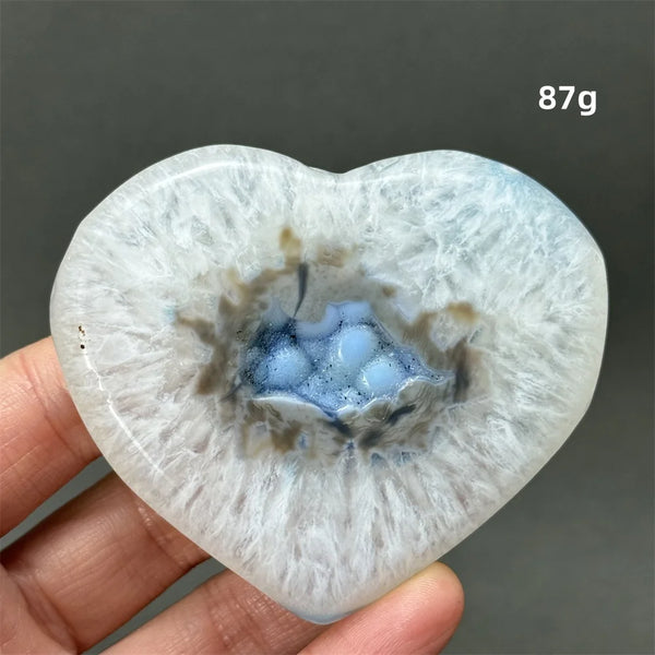 Blue Agate Geode Heart-ToShay.org