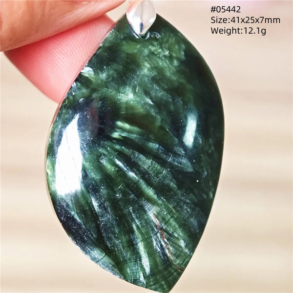 Green Seraphinite Pendant-ToShay.org