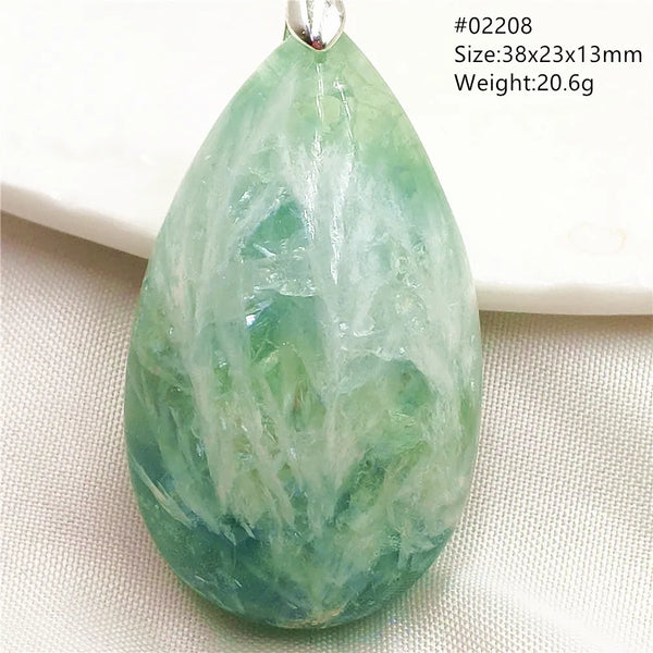 Green Blue Fluorite Pendant-ToShay.org