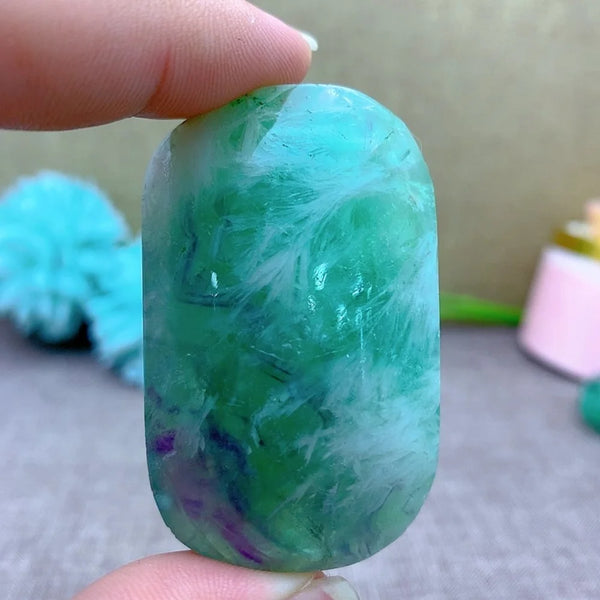 Green Feather Fluorite-ToShay.org