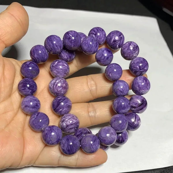 Purple Charoite Bracelet-ToShay.org