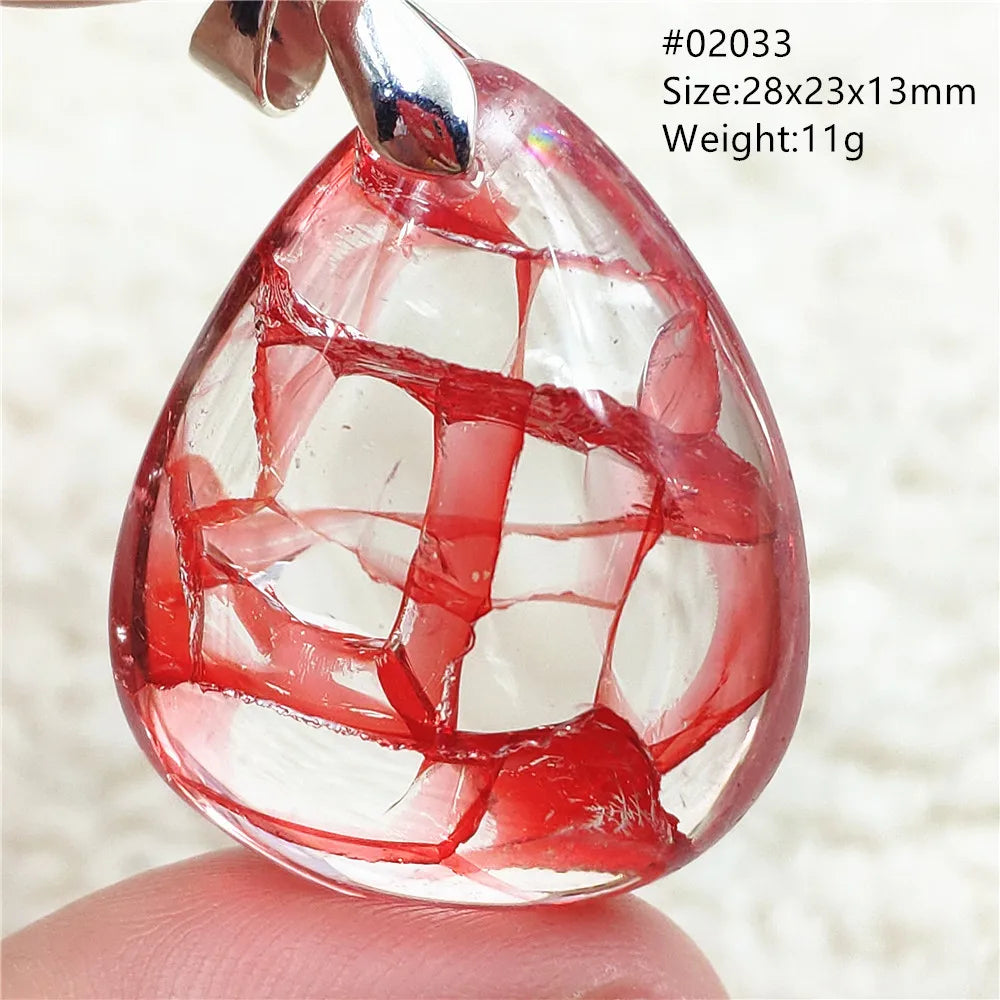 Red Limonite Quartz Pendant-ToShay.org