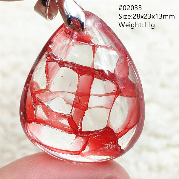 Red Limonite Quartz Pendant-ToShay.org