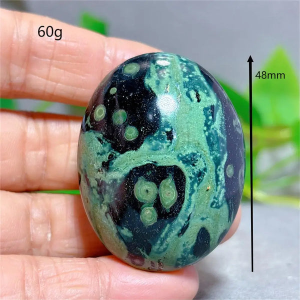 Green Malachite Palm Stone-ToShay.org