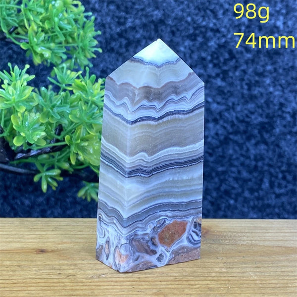 Blue Striped Agate Tower-ToShay.org