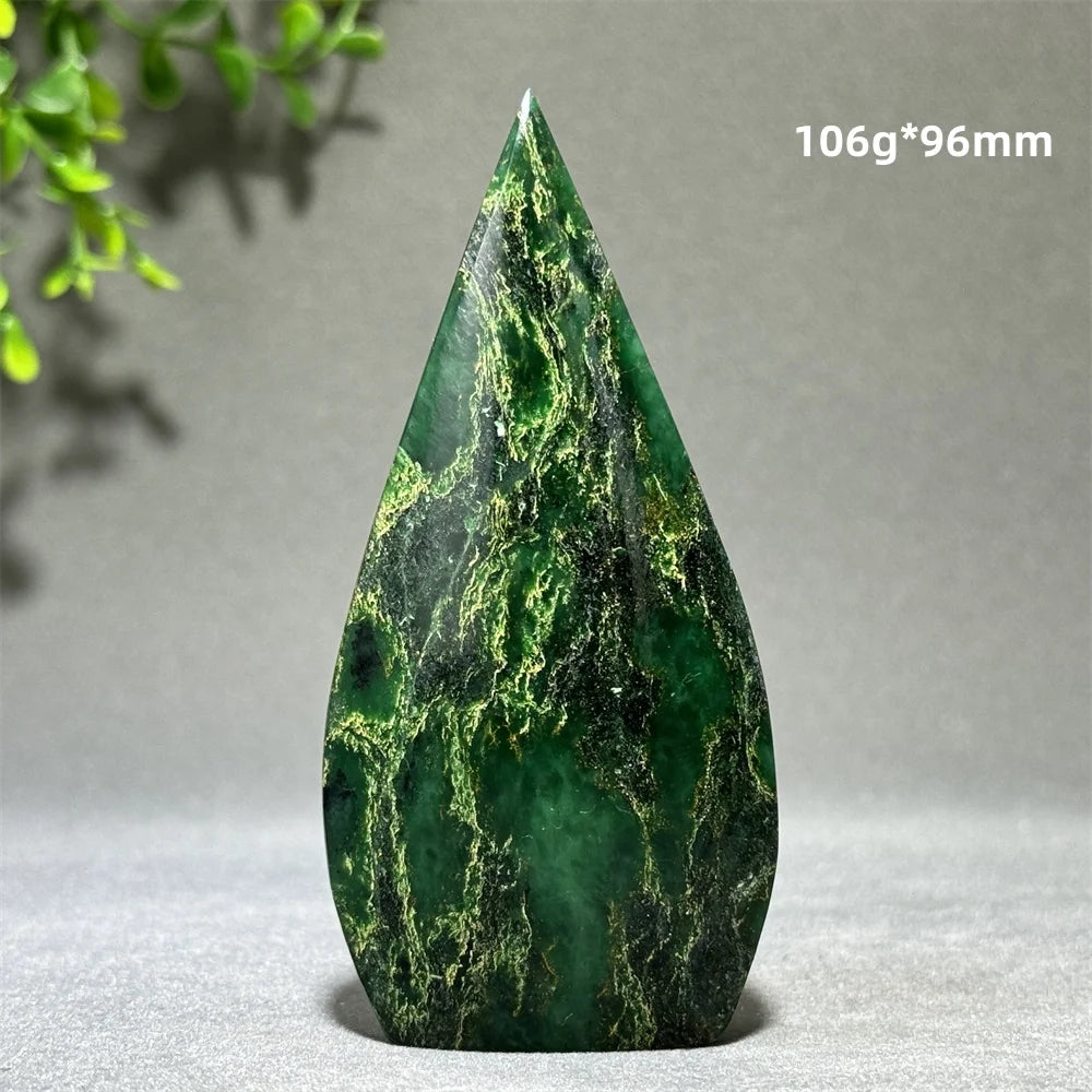 Green Emerald Agate Torch-ToShay.org