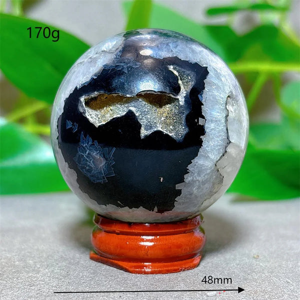 Black Silk Agate Ball-ToShay.org