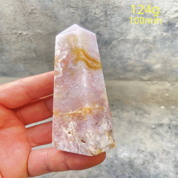 Pink Amethyst Cherry Blossom Agate-ToShay.org