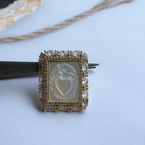 White Pearl Shell Pendant-ToShay.org