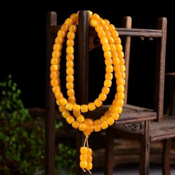 Yellow Beeswax Amber Beads-ToShay.org