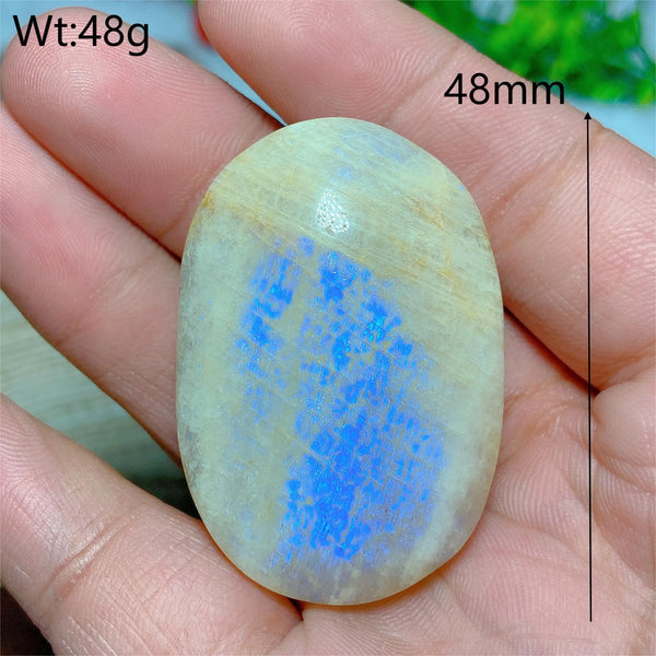 Blue Moonstone Palm Stones-ToShay.org