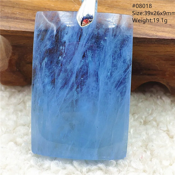 Blue Aquamarine Quartz Pendant-ToShay.org