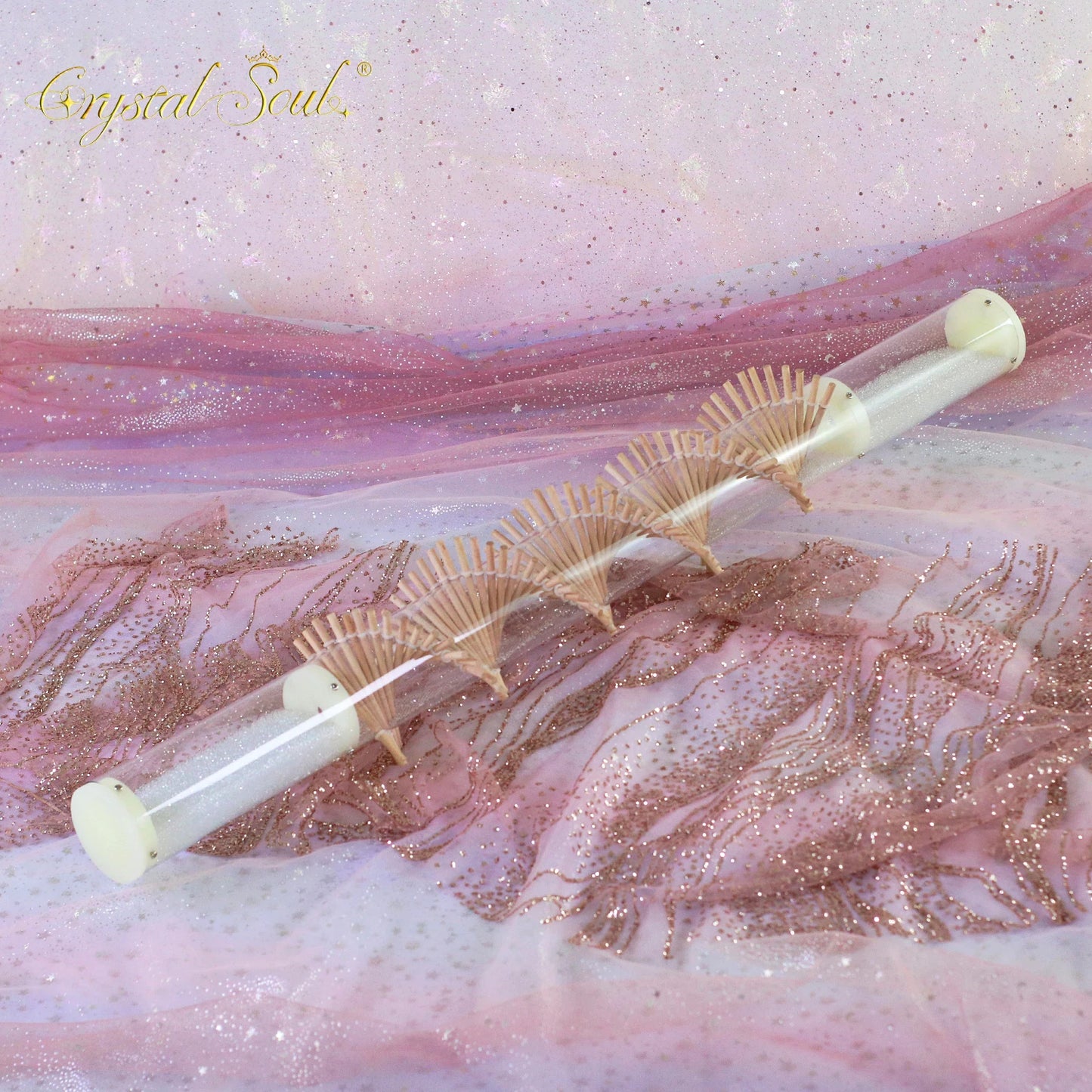 Clear Crystal Rain Stick-ToShay.org