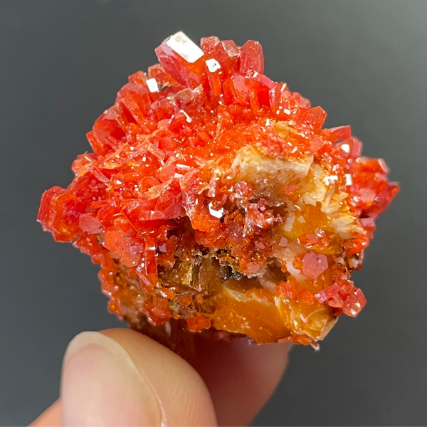 Orange Vanadinite Crystal-ToShay.org