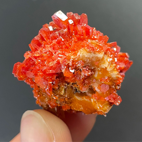 Orange Vanadinite Crystal-ToShay.org