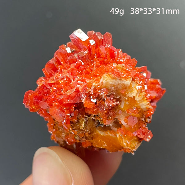 Orange Vanadinite Crystal-ToShay.org