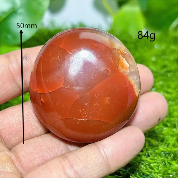 Orange Carnelian Palm Stone-ToShay.org
