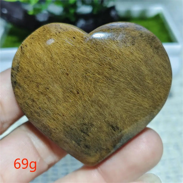 Black Hair Agate Heart-ToShay.org