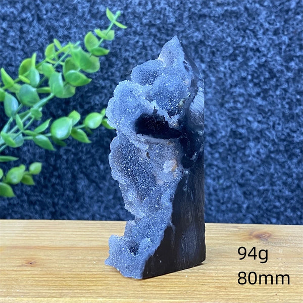 Purple Sphalerite Geode Tower-ToShay.org