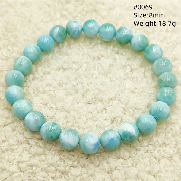 Blue Larimar Bead Bracelet-ToShay.org