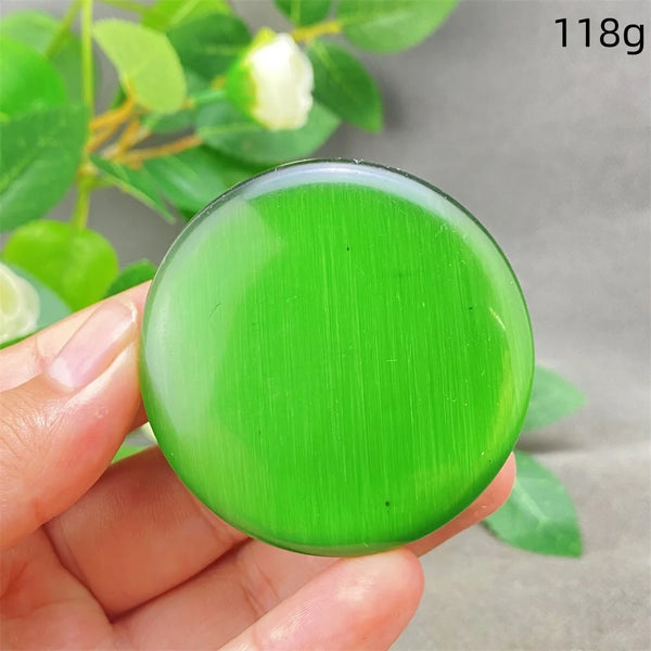 Green Cats Eye Pendant-ToShay.org