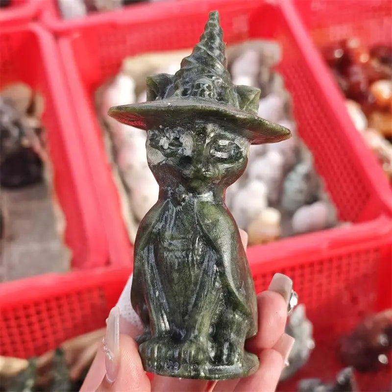 Green Jade Wizard Cat-ToShay.org