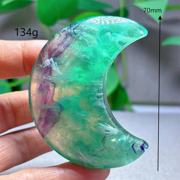 Rainbow Fluorite Moon-ToShay.org