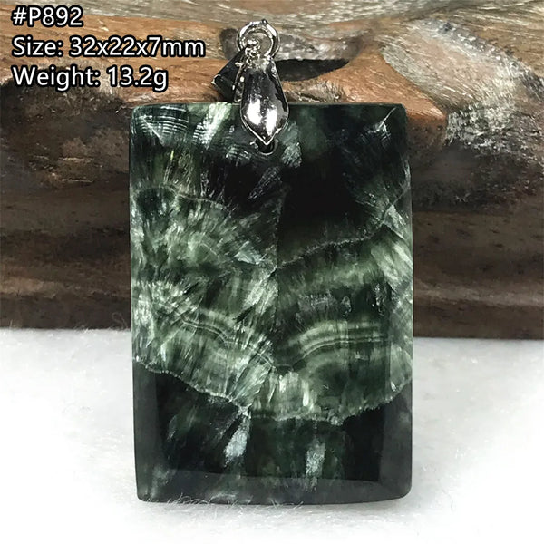 Green Seraphinite Pendant-ToShay.org