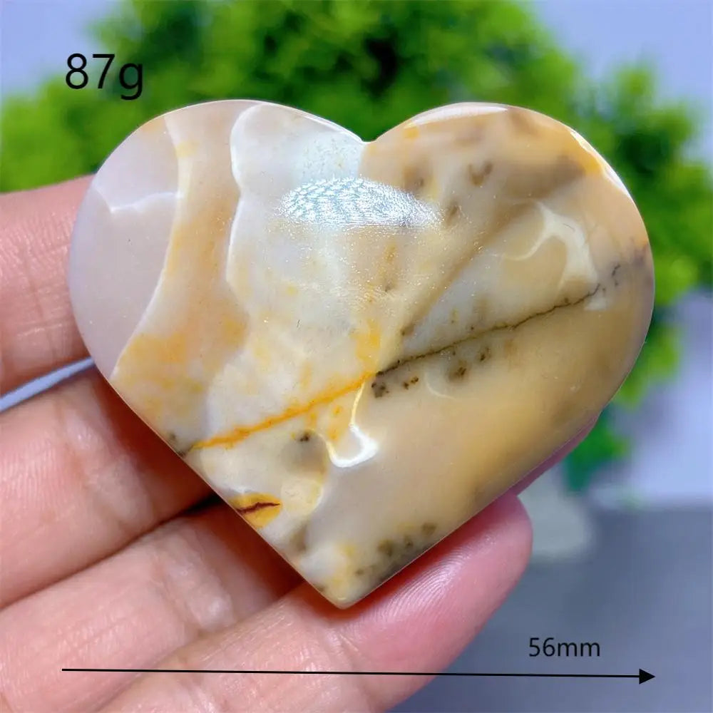 Yellow Mookaite Heart-ToShay.org
