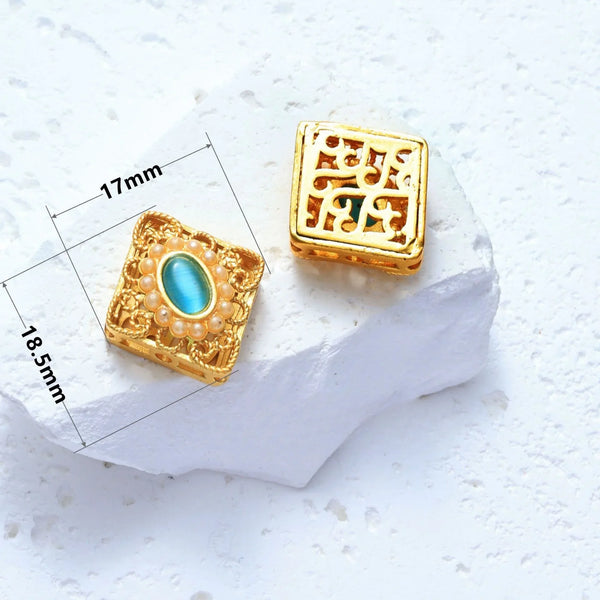 Blue Cats Eye Beads-ToShay.org