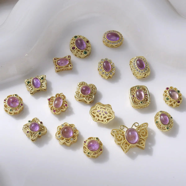 Gold Amethyst Beads-ToShay.org