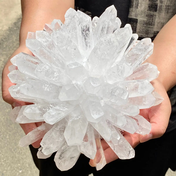 White Quartz Crystal Cluster-ToShay.org