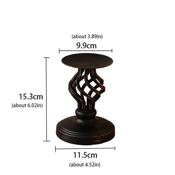 Black Iron Candle Stand-ToShay.org