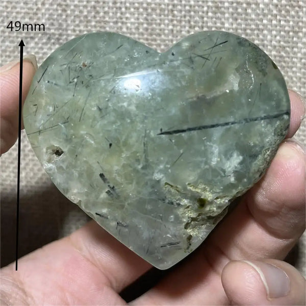 Green Grape Prehnite Hearts-ToShay.org