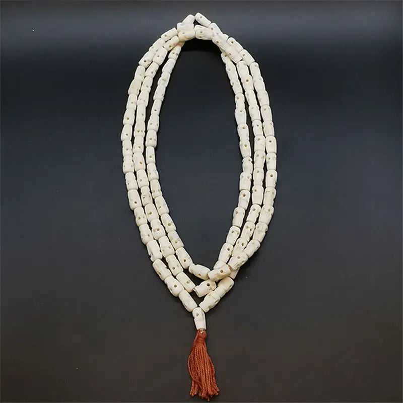 White Yak Bone Skull Beads-ToShay.org
