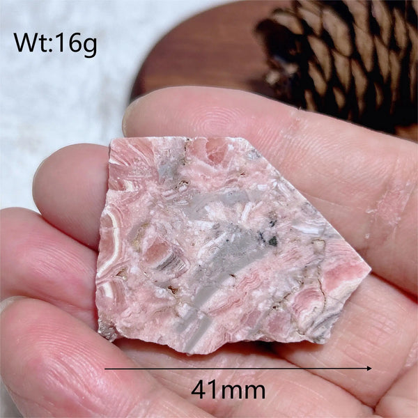 Pink Rhodochrosite Slice-ToShay.org