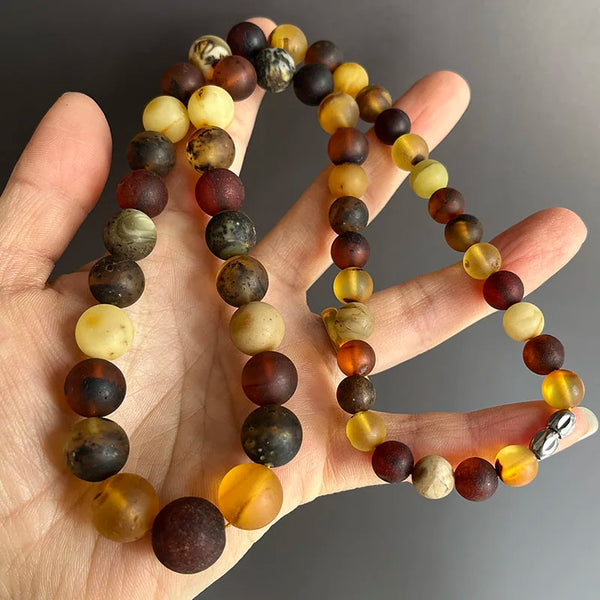 Yellow Amber Necklace-ToShay.org
