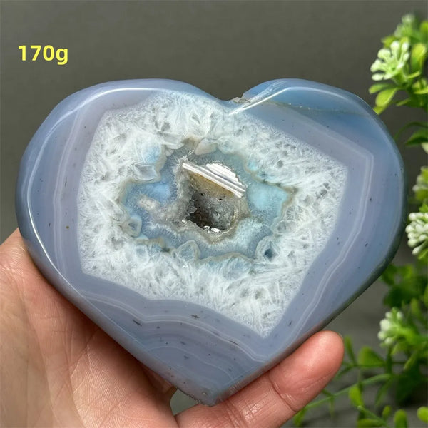 Blue Agate Geode Heart-ToShay.org