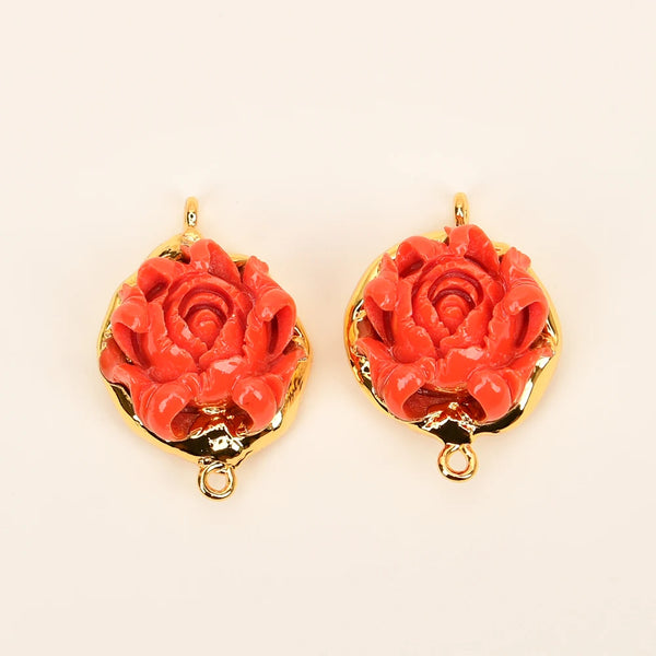Orange Red Coral Flower-ToShay.org