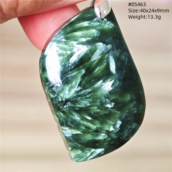 Green Seraphinite Pendant-ToShay.org