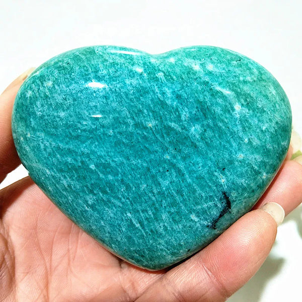 Blue Amazonite Stone Heart-ToShay.org