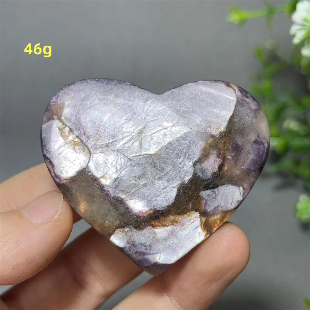 Purple Lithium Mica Heart-ToShay.org