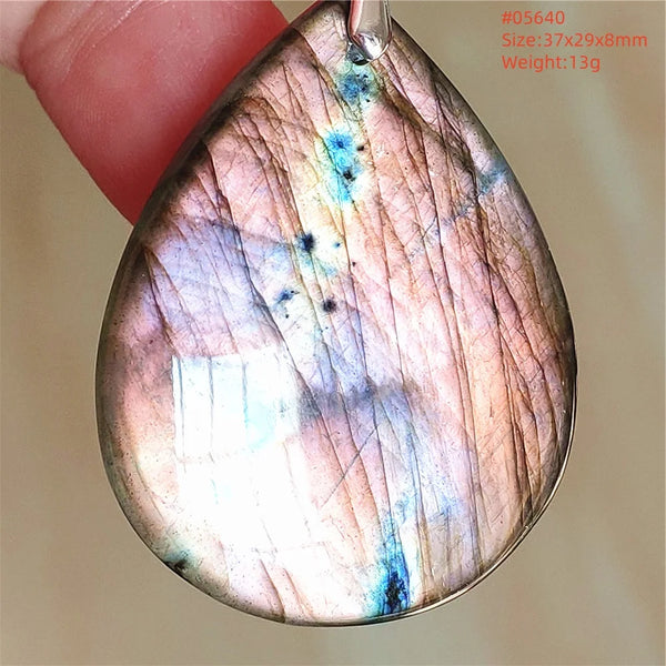 Blue Purple Labradorite Pendant-ToShay.org