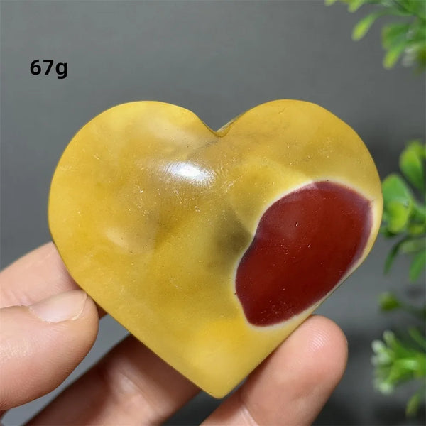 Yellow Mookaite Heart-ToShay.org
