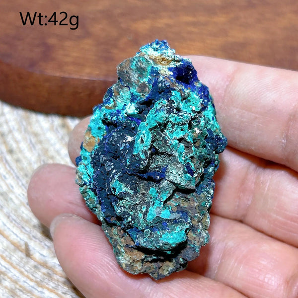 Blue Chrysocolla with Azurite Stone-ToShay.org