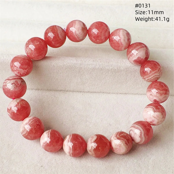 Red Rhodochrosite Bracelet-ToShay.org