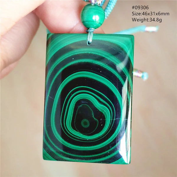 Green Malachite Chrysocolla Pendant-ToShay.org