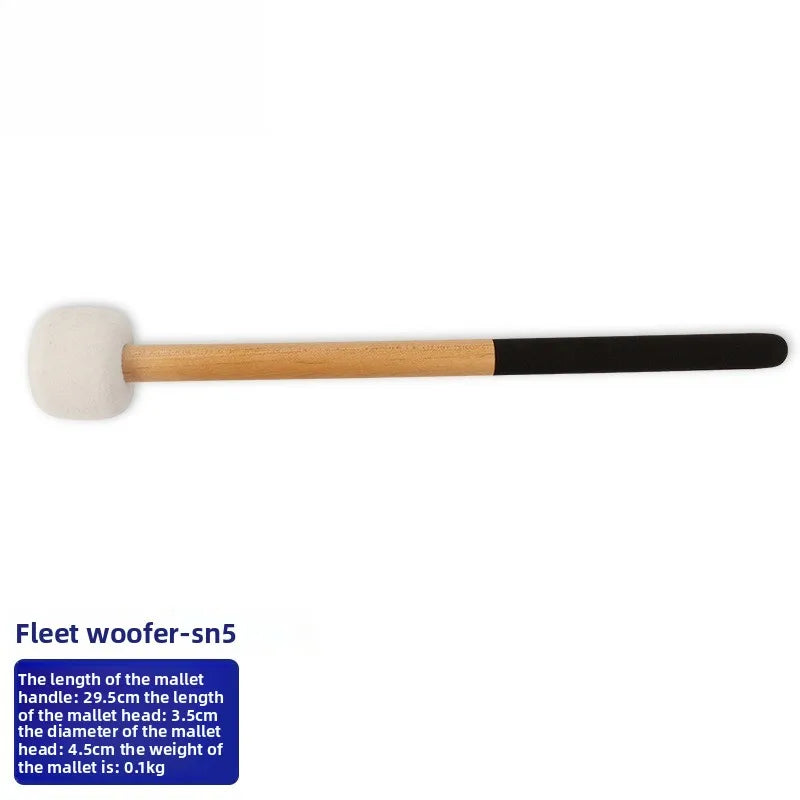 Professional Gong Hammers Drumsticks Woolen Felt Sound Therapy Singing Bowl Mallet Meditation Percussion Instrument Accessories-ToShay.org