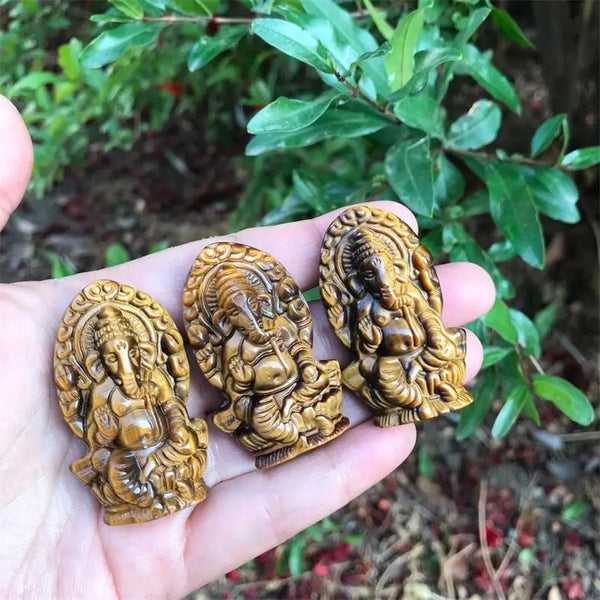 Yellow Tiger Eye Ganesh-ToShay.org